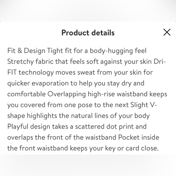 Nike dri fit Yoga Dots Twist 7/8 legging - Picture 9 of 9